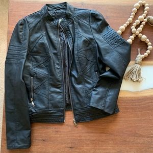 Vegan Leather Biker Jacket